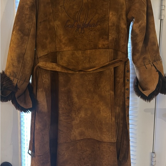 Vintage Faux Fur Babyphat Trench Coat - Picture 3 of 8